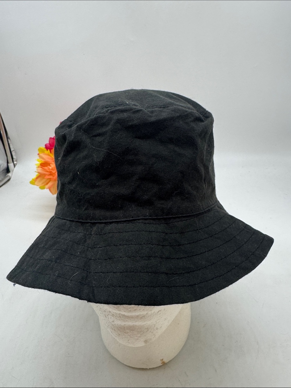 Black Accent Bucket Hat - Women